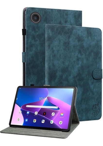 Lenovo Zhaoyang K10C 10.1 Inç Için Tiger Pu Tablet Kılıfı (Yurt Dışından)