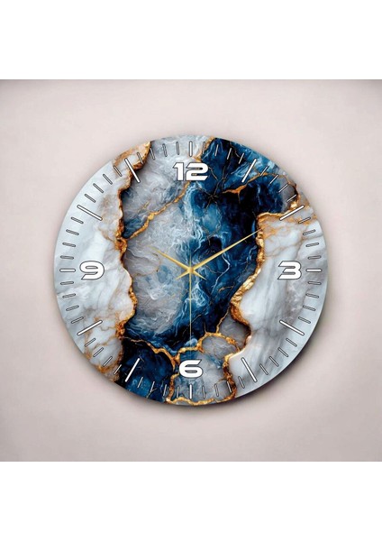 Renkli Baskı Desenli Sayılı Hediyelik Ahşap Sessiz Duvar Saati 45CM fiyatları