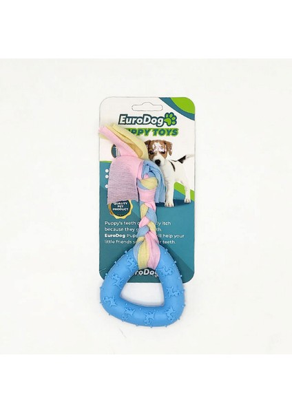 Puppy Toys Mavi Üçgen Diş Kaşıma Oyuncağı