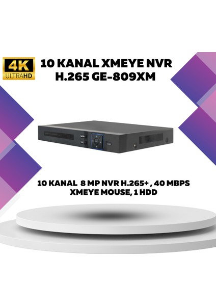 9'lu Güvenlik Ip Kamera Seti - 4mp Dış Mekan Kamera, 3.6mm Lens, H.265, Poe, Warm LED Gece Görüşlü