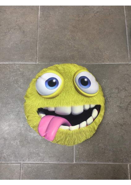 Emoji Esprili Oyuncak 25 cm yuvarlak yastık