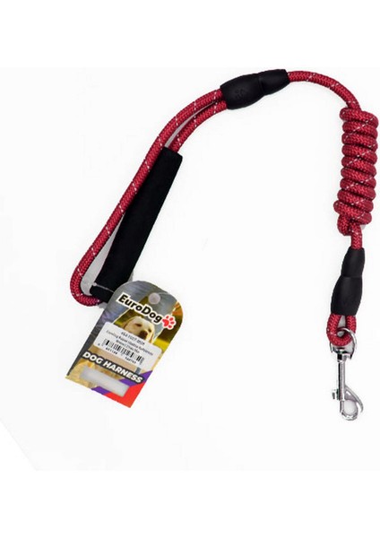 Köpek Uzatma Refelktörlü 8 mmx 120 cm Kırmızı