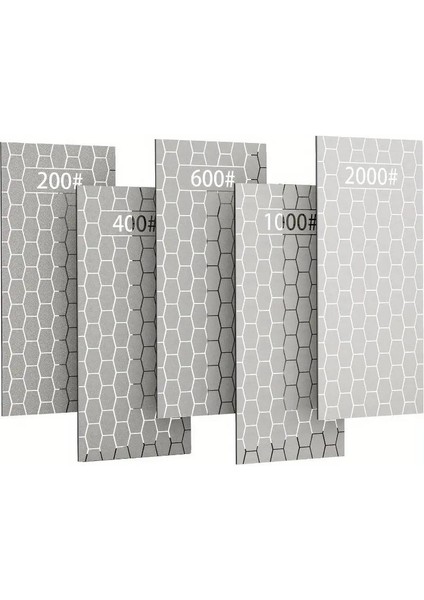 5 Adet Elmas Biley Seti Bıçak Bileme Taşı Sulu Veya Susuz Biley Uzun Ömürlü Aşınmaz 200 400 600 1000 2000 Grit