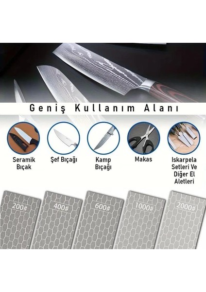 5 Adet Elmas Biley Seti Bıçak Bileme Taşı Sulu Veya Susuz Biley Uzun Ömürlü Aşınmaz 200 400 600 1000 2000 Grit indirimleri
