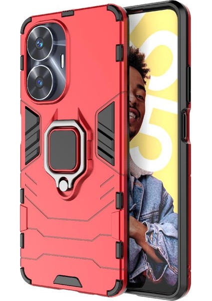 Realme C55 Kickstand 360 &deg; Dönen Halka Askeri Damla Koruma Için Kılıf (Yurt Dışından) indirimleri