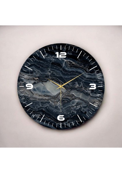 Renkli Baskı Desenli Sayılı Hediyelik Ahşap Sessiz Duvar Saati 45CM fiyatları