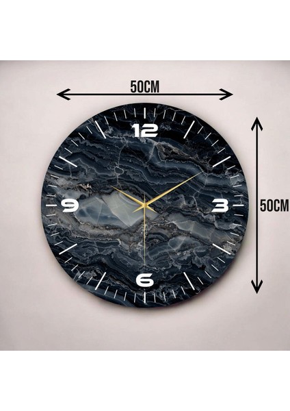 Renkli Baskı Desenli Sayılı Hediyelik Ahşap Sessiz Duvar Saati 45CM modelleri