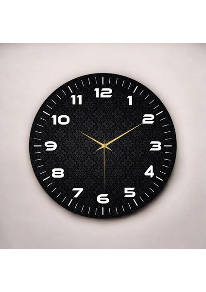 Renkli Baskı Desenli Sayılı Hediyelik Ahşap Sessiz Duvar Saati 45CM fiyatları