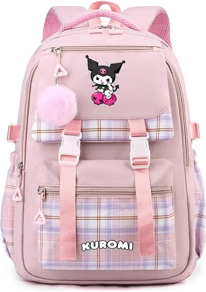 Güzel Kuromi Sırt Çantaları Çocuklar Okul Çantaları Kızlar Daybalp Çakası Çocuklar Genç Çantalar Kawaii Su Geçirmez Büyük Kapasite Backpackcolor: Mor (Yurt Dışından)
