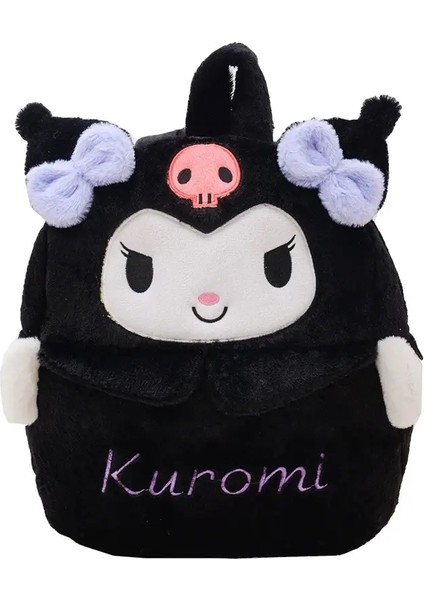 Kuromi Cinnamoroll Peluş Sırt Çantası, Yumuşak, Sevimli Karikatür Tasarımı, Okul, Seyahat ve Günlük Usecolor Için Geniş Gündap Sırp Çekişi: A-Kuromi (Yurt Dışından)
