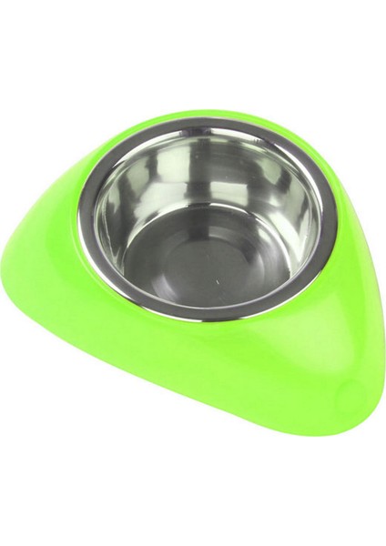 Plastik Ayaklı Mama Kabı 750 ml Yeşil