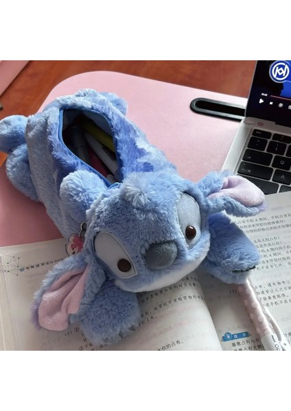 Disney Stitch Peluş Peluş Sevimli Kalem Kılıf Anime Kawaii Pen Çanta Çocuklar Okul Ev Kırtasiye Kutusu Lilo Stitch Peluş Çantalar Çocuk Hediye Toycolor: A (Yurt Dışından)