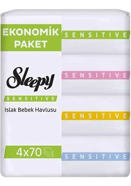 Nessiworld Sleepy Sensitive Islak Havlu Mendil 4X70 280 Yaprak