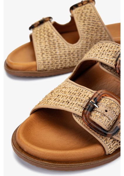 Kadın Deri Tekstil Bej Düz Terlik 1146 27088 Bn Trlk Y25 Cappuccıno modelleri