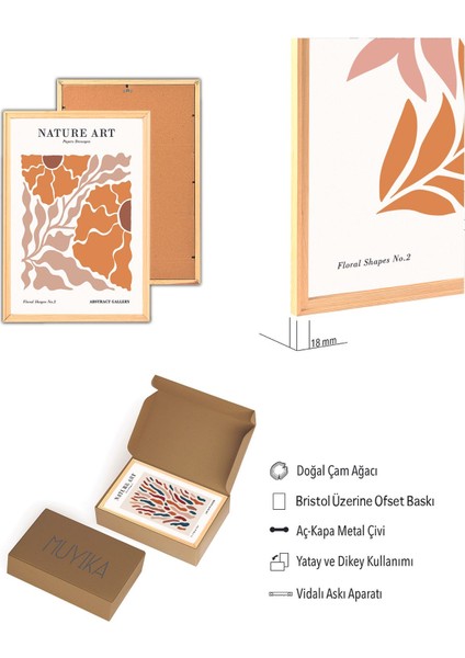 Premium Ahşap Çerçeveli 3lü Modern Iskandinav Bohem Tarz Dekoratif Ev Dekorasyonu Tablo Seti-Set8 30X20 modelleri