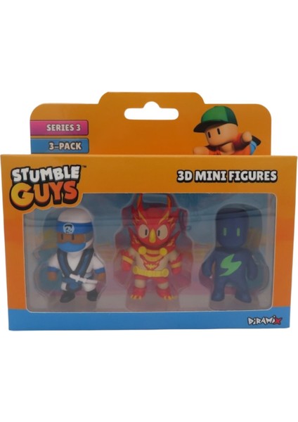 Stumble Guys 3 Lü Mini Figür Seti Seri 3 - 5 cm - Model 2 indirimleri