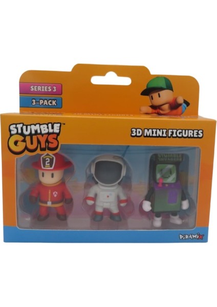 Stumble Guys 3 Lü Mini Figür Seti Seri 3 - 5 cm - Model 3 indirimleri