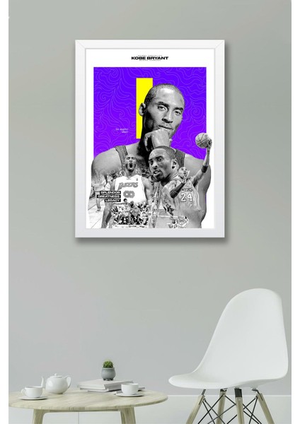Kobe Bryant Çerçeveli Tablo - Basketbol Nba Posteri Tablo fiyatları