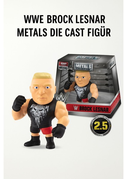Jada Wwe Brock Lesnar 2.5” Die - Cast Metal Koleksiyon Figürü Amerikan Güreşi - 6.35 cm