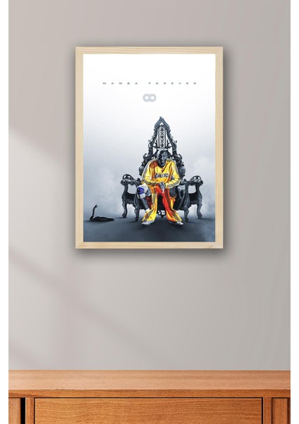 Kobe Bryant Çerçeveli Tablo - Mamba Forever Nba Posteri Tablo fiyatları