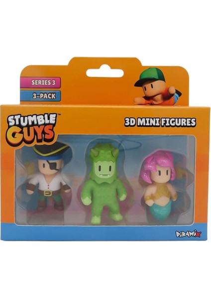 Stumble Guys 3 Lü Mini Figür Seti Seri 3 - 5 cm - Model 9 indirimleri