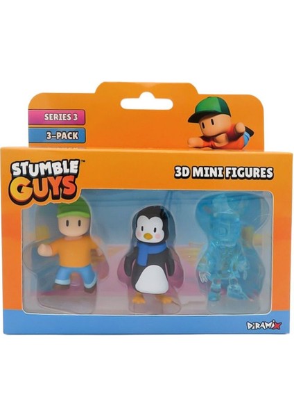 Stumble Guys 3 Lü Mini Figür Seti Seri 3 - 5 cm - Model 6 indirimleri