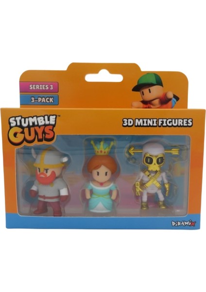 Stumble Guys 3 Lü Mini Figür Seti Seri 3 - 5 cm - Model 1 indirimleri