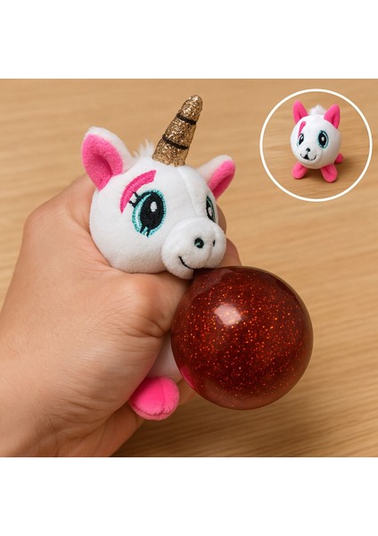 Plush Bubble Yumuşak Baloncuklu Asorti Hayvanlar - Sıkınca Ağızdan Balon Çıkıyor Seri Model 15