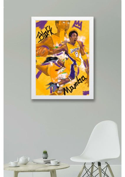 Kobe Bryant Çerçeveli Tablo - Black Mamba Nba Posteri Tablo fiyatları