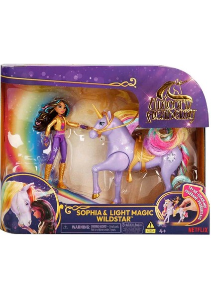 Unicorn Akademisi Sophia Figür ve Işıklı Wildstar Tek Boynuzlu At fırsatları