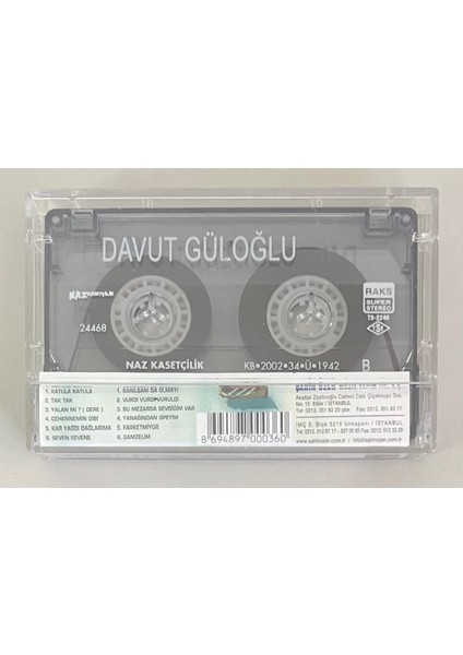 Davut Güloğlu Katula Katula Kaset (Orijinal Dönem Baskı Kaset)