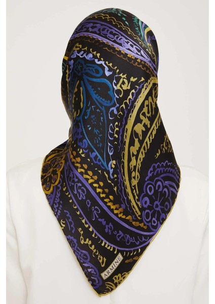 E23KA9037D0452 Dj Saf Ipek Eşarp 9037D (T) Nostalji modelleri