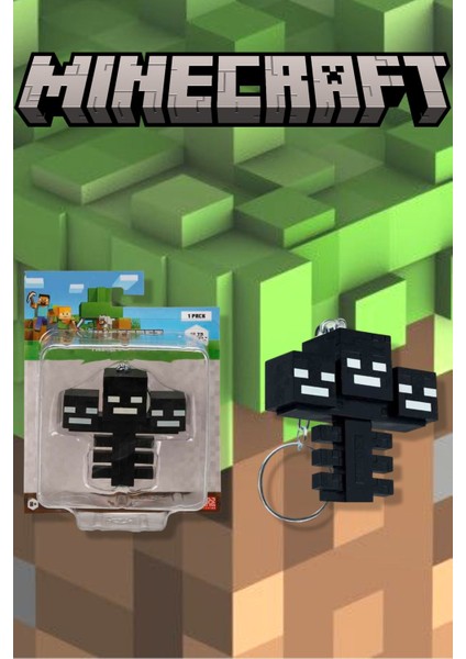 Minecraft 3D Figür Anahtarlık - Wither Model 7