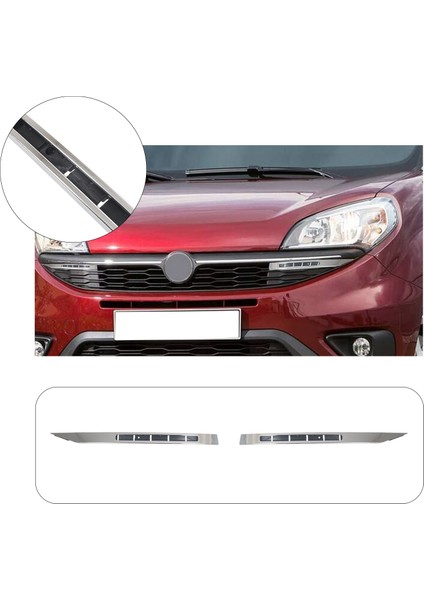 Fiat Doblo Uyumlu 2015 ve Üzeri Gündüz Farı 2 Parça Abs (Ledsiz)