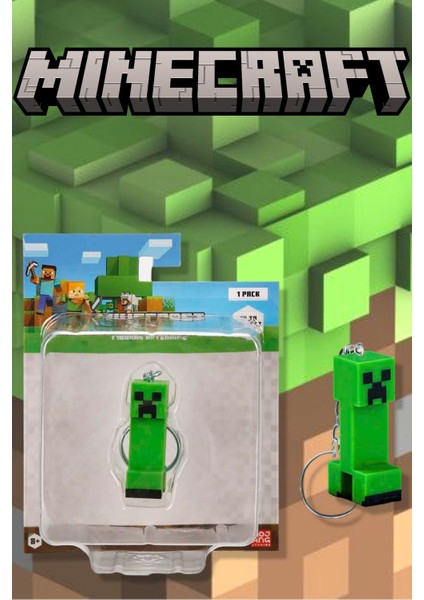 Minecraft 3D Figür Anahtarlık - Creeper Model 10