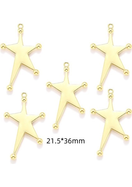 Yeni Dıy Alaşım Takı Aksesuarları Çapraz Yıldız Ay Kolye Bilezik Anahtarlık Dekoratif Kolye Okul Çantası Kolye (Yurt Dışından)