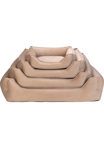 Delta Leo Ekru Köpek Yatağı L 80X105cm