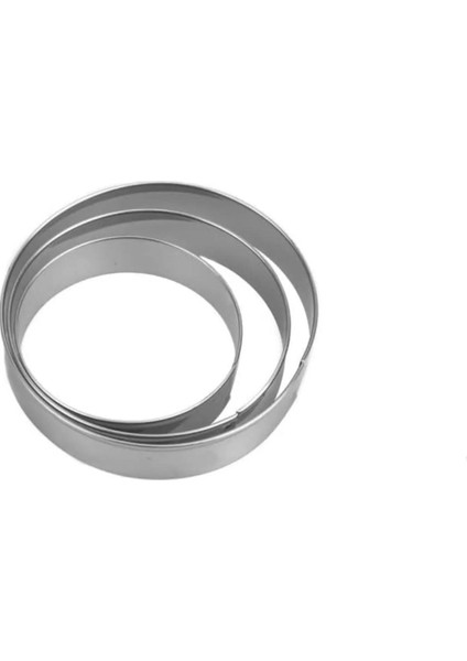 3'lü Yuvarlak Metal Kurabiye Kalıbı, Paslanmaz Kurabiye Kalıbı, Hamur Şekillendirici Kalıp fiyatları