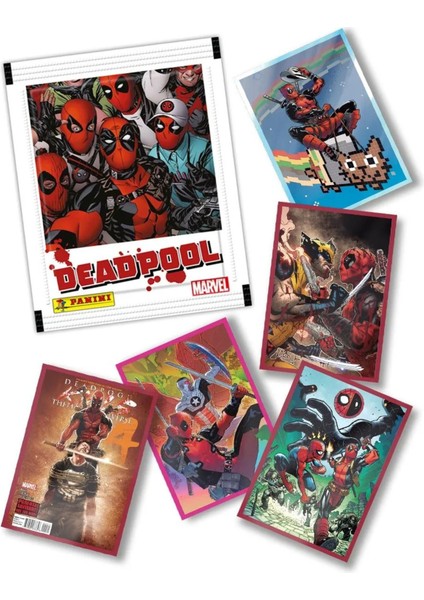 40 Paket - Marvel Deadpool Çıkartma Paketi | Panini Lisanslı Ürün ( 200 Stıcker ) modelleri