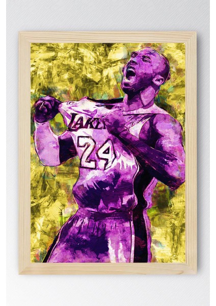 Kobe Bryant Çerçeveli Tablo - Basketbol Nba Posteri Tablo