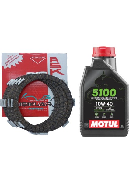 Honda Titan 125 Debriyaj Balata Bakım Set Motul 5100 IM017