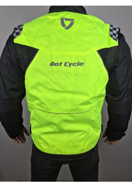 Motosiklet Neon Sarı Yelek 4 Cepli fiyatları