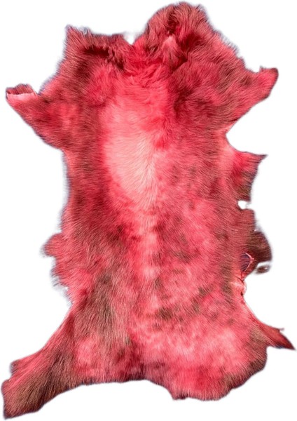 Gerçek Kuzu Postu - Naturel Kuzu Postu - Kırmızı - 65 x 30 cm fiyatları