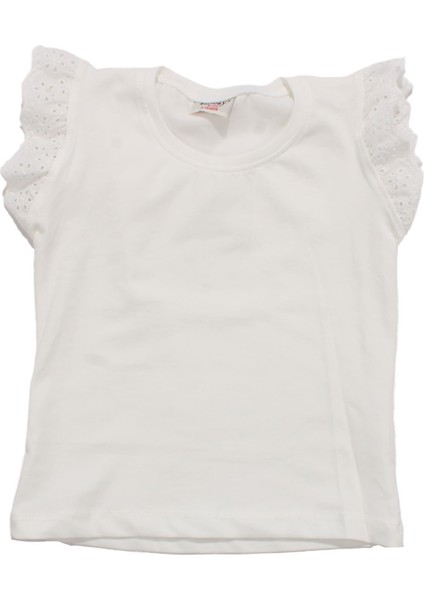 Kız Çocuk Ekru Mavi Çilek Desenli Kot Salopet Takım fiyatları