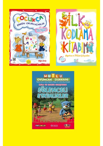 Ata Okul Öncesi Erken Okur Yazarlık + Ilk Kodlamam+ Eğlenceli Etkinlikler
