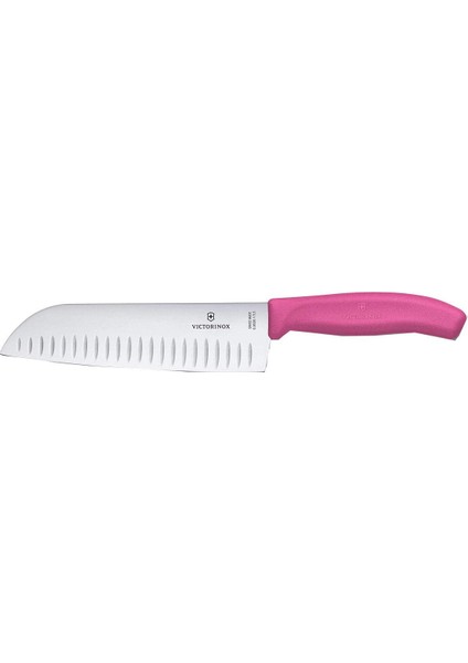 VT 6.8526.17L5B Santoku Bıçağı 17 cm Fıbrox Pembe Blister