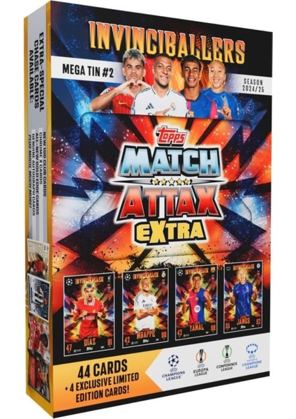 Match Attax Extra - Metal Kutulu Futbolcu Kartı Mega Tin 2 The Invinciballers fiyatları