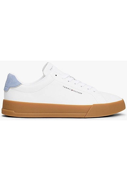Th Court Lth Detaıl Ess Erkek Beyaz Sneaker FM0FM0536705O