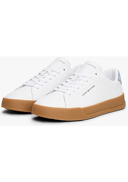 Th Court Lth Detaıl Ess Erkek Beyaz Sneaker FM0FM0536705O fiyatları