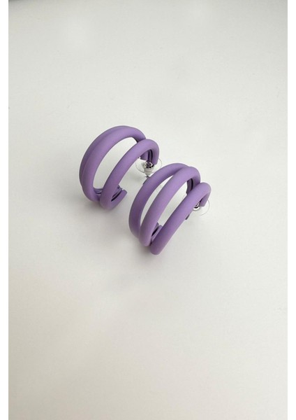 Üçlü Geçmeli Halka Küpe